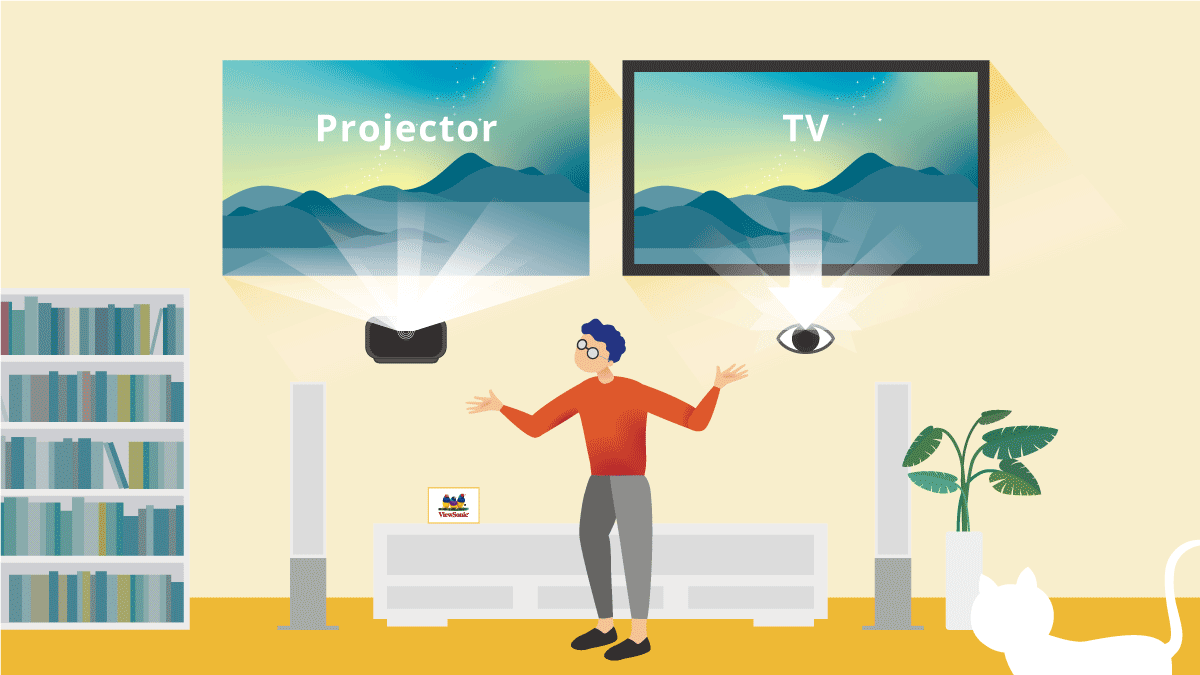 can a projector replace TV?