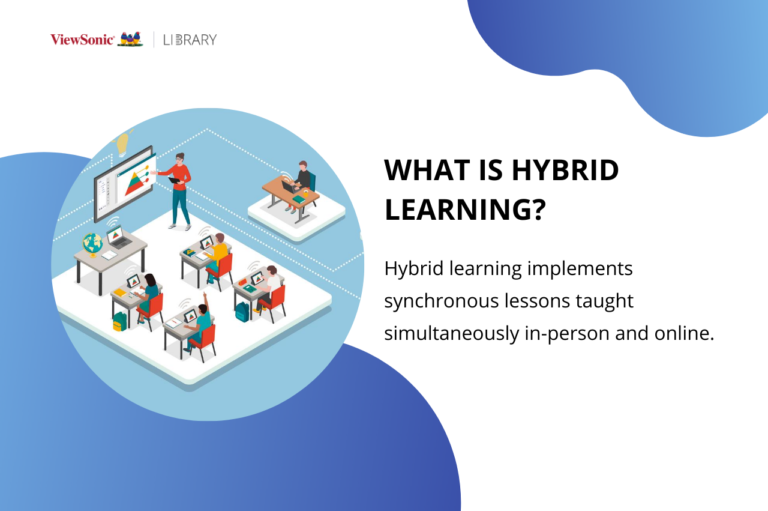 research title about hybrid learning