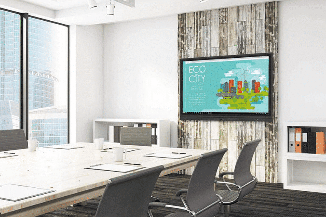 conference room with projector