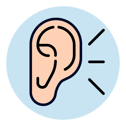 İkonlar - Karma Öğrenme - İşitsel Öğrenenler (Kulak)