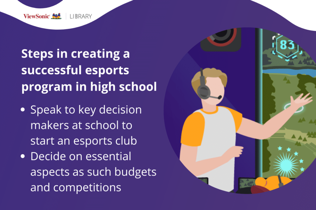 Steps in creating a successful esports program in school