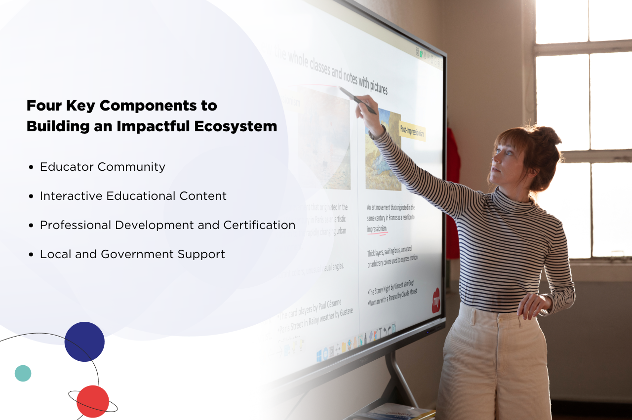 Key components for building an educational ecosystem