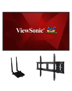 The ViewSonic CDE4330 comes with the CDE4330, a wifi/bluetooth card, and a wall mount