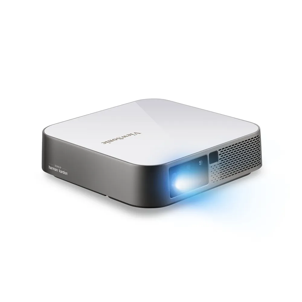 ViewSonic M2e, Smart 1080p Portable LED Projector with Harman 