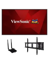 The ViewSonic CDE4330 comes with the CDE4330, a wifi/bluetooth card, and a wall mount