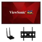 The ViewSonic CDE4330 comes with the CDE4330, a wifi/bluetooth card, and a wall mount