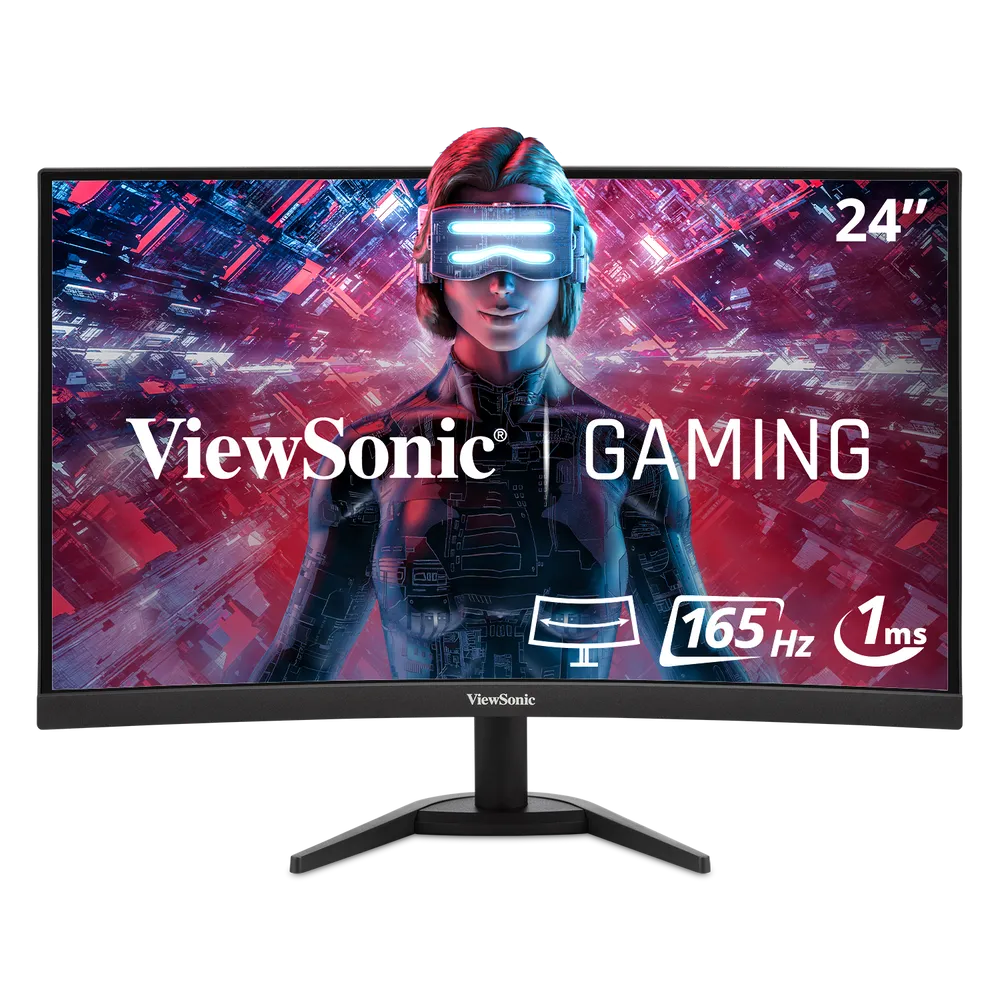 Viewsonic Vx2468 Pc Mhd 24 165hz Curved Gaming Monitor