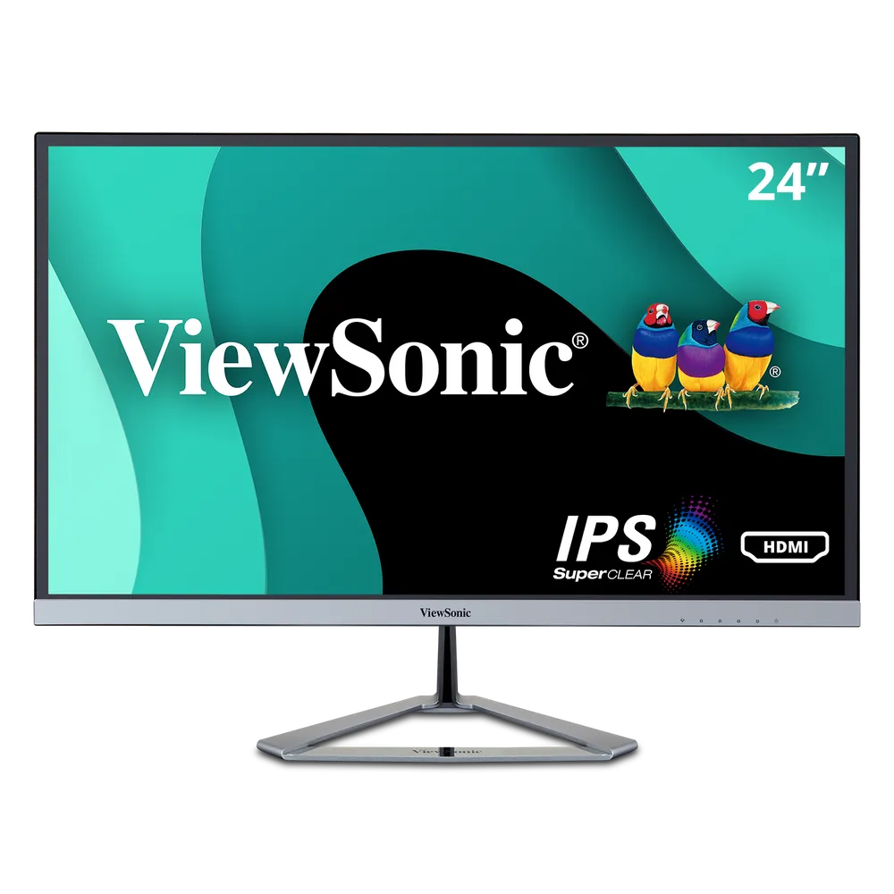 Hoelahoep hoofdonderwijzer baan ViewSonic VX2476-smhd, 24" Full HD Ultra-Slim Monitor