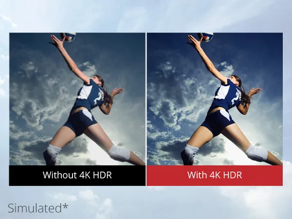 True 4K Ultra HD Resolution, 8.3 Million Pixels
