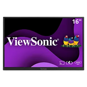 ViewSonic VG1656N - 16:10 Portable Monitor with Built-In Battery, Wireless Casting and 60W USB-C