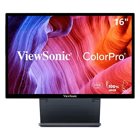 ViewSonic VP16-OLED - Portable OLED Monitor with 40W USB-C and Integrated Ergonomic Stand