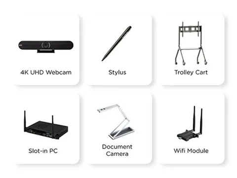 a number of viewboard accessories are shown