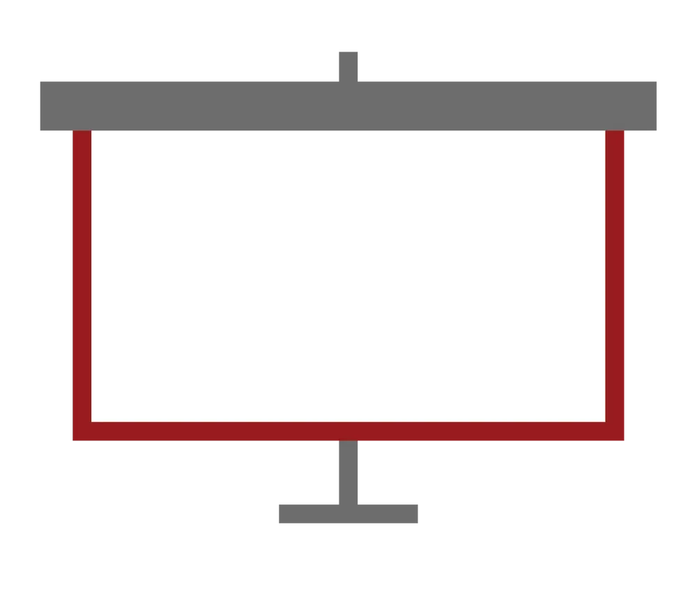 a projection screen