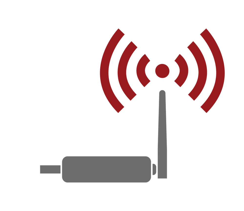 a wireless signal coming from a wireless adapter