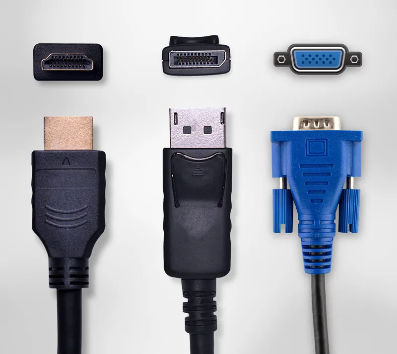 Versatile Connectivity, DP, HDMI & VGA Connectivity