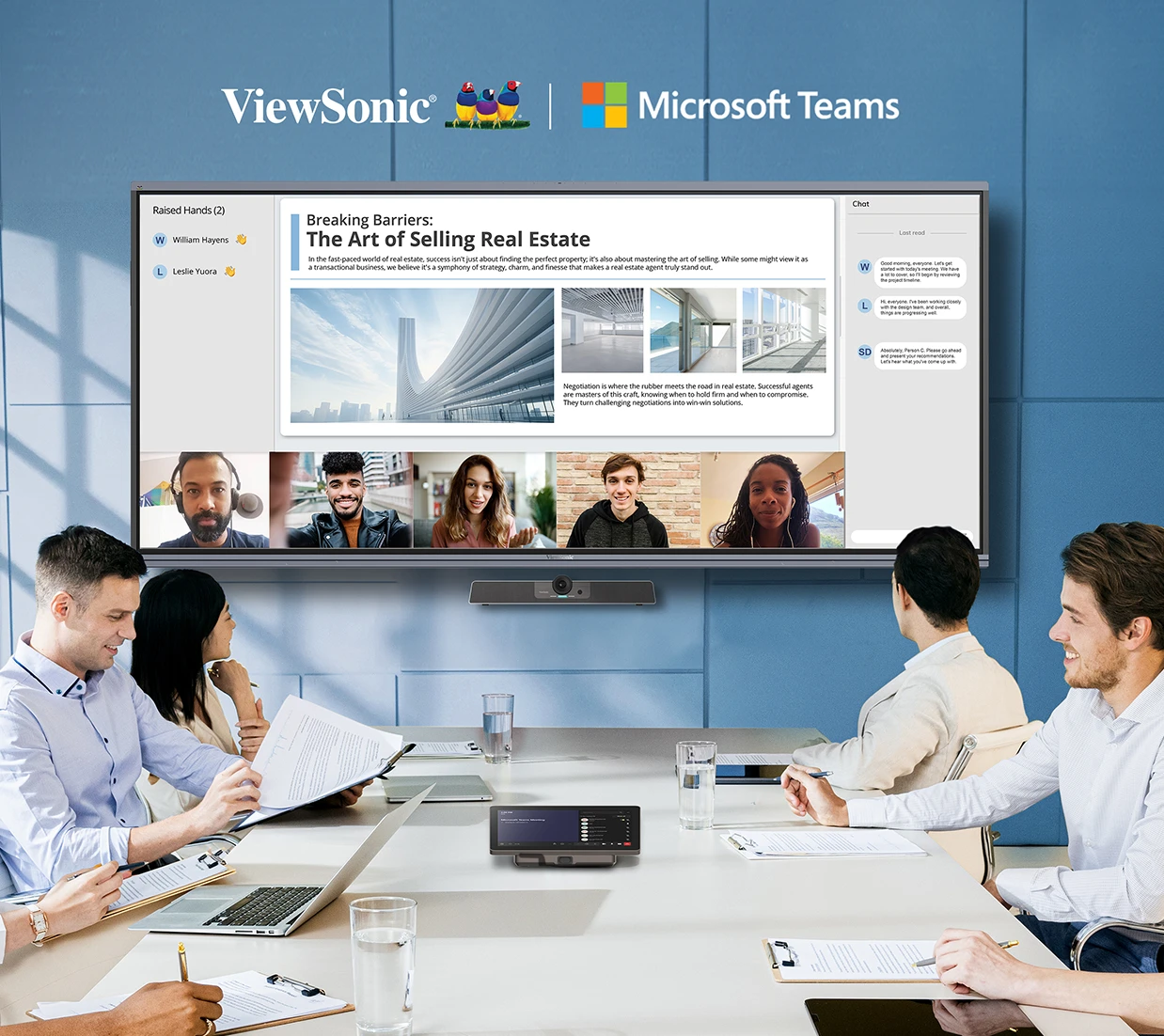 conference rooms using ViewSonic Microsoft Teams Room solutions