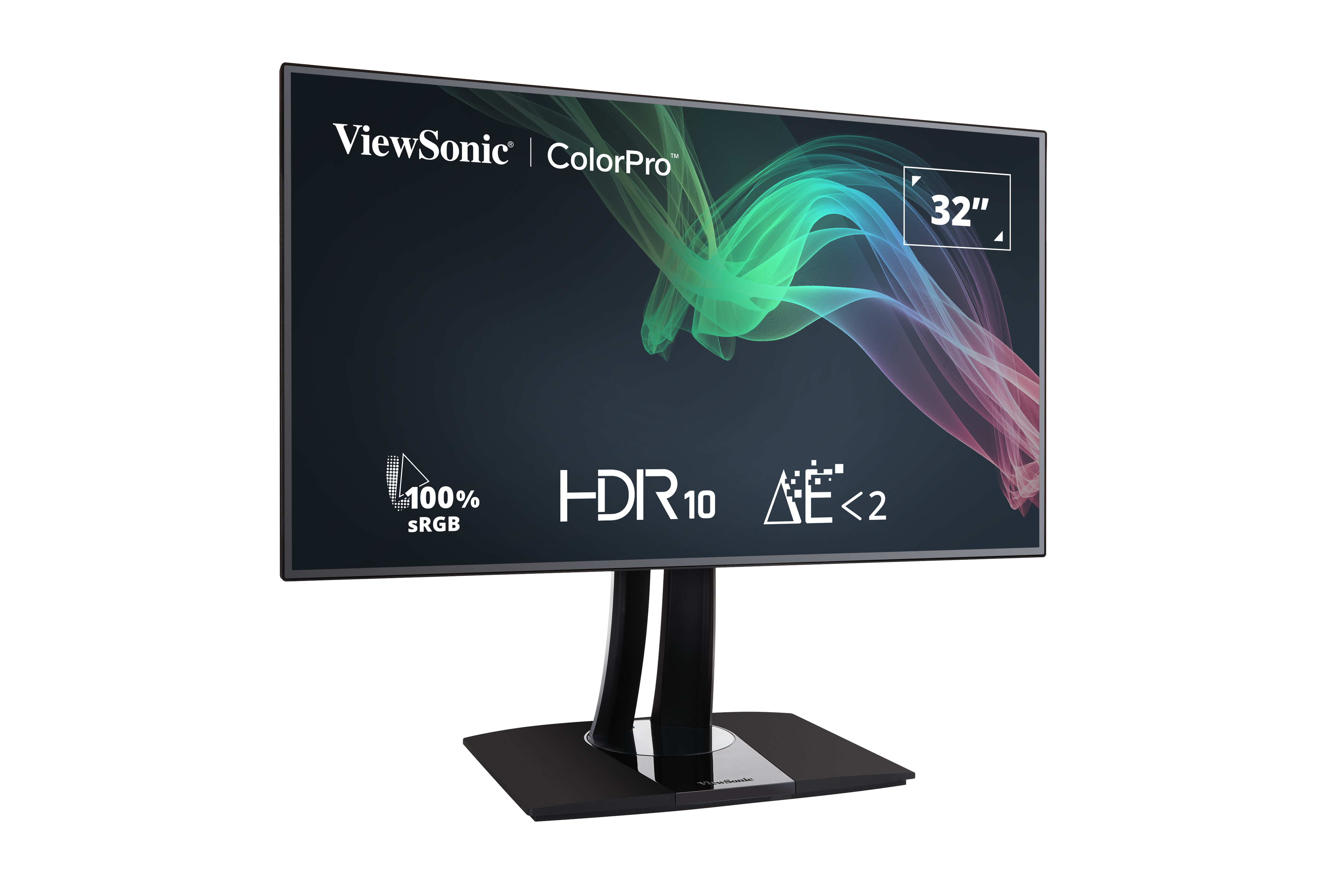 ViewSonic VP3268a-4K Monitor IPS 4K de 32 pulgadas con ergonomía avanzada,  ColorPro 100% sRGB Rec 709, 14 bits 3D LUT, cuidado ocular, soporte HDR10