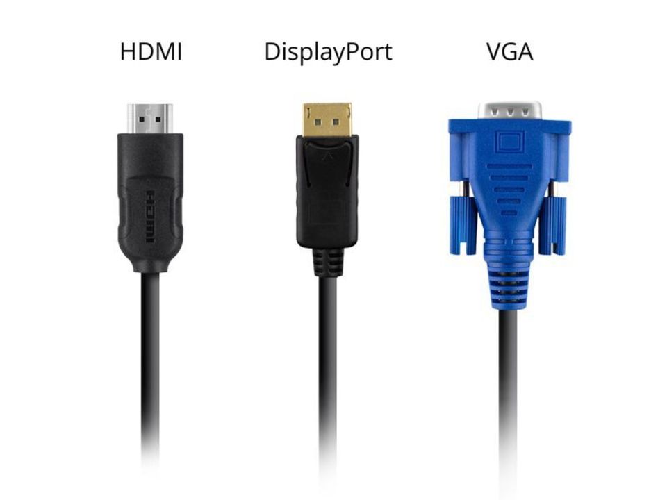 HDMI, DisplayPort and VGA inputs for flexible connectivity 7