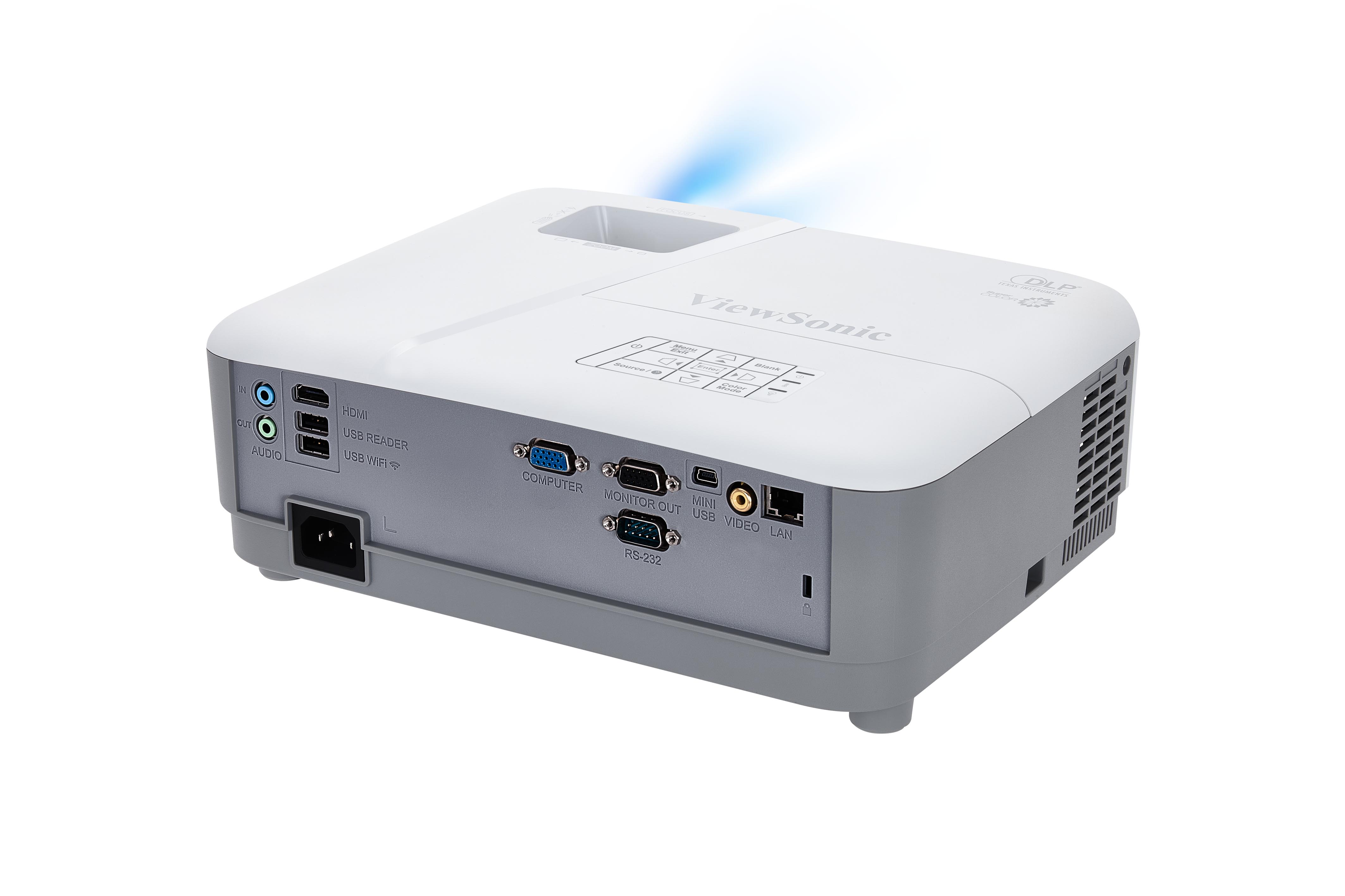 ViewSonic PG603W WXGA USB reader projector with 3800 Lumens ANSI