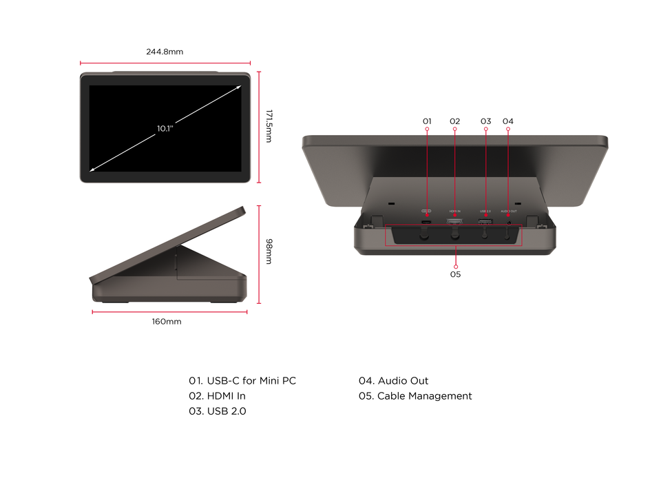 Dimension & I/O Ports 2