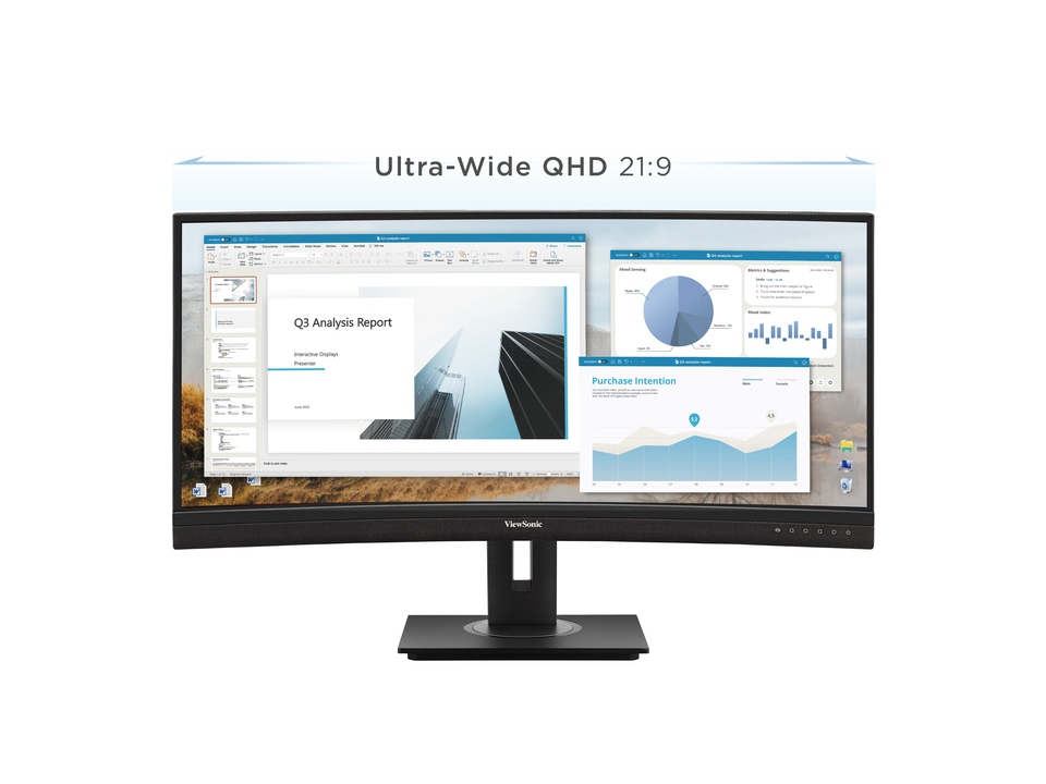 21:9 Ultra-wide Screen with Stunning UWQHD Resolution 1