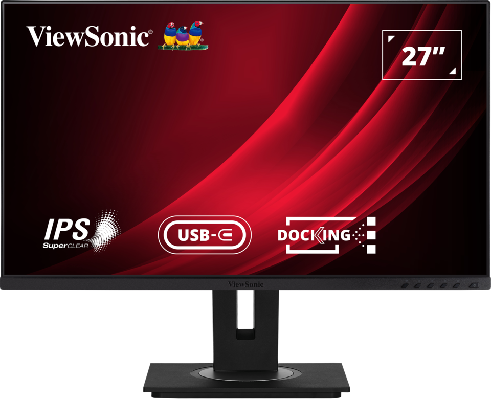 ViewSonic VG2756-4K 27'' 4K Ultra HD Docking Monitor with USB-C and  Built-In Ethernet
