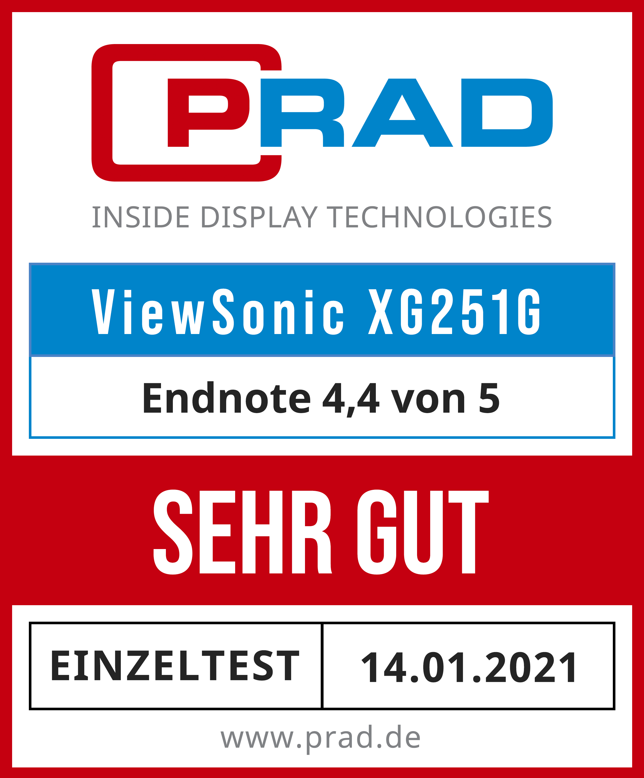 Test ViewSonic XG251G: 360 Hz, Nvidia Reflex und G-Sync