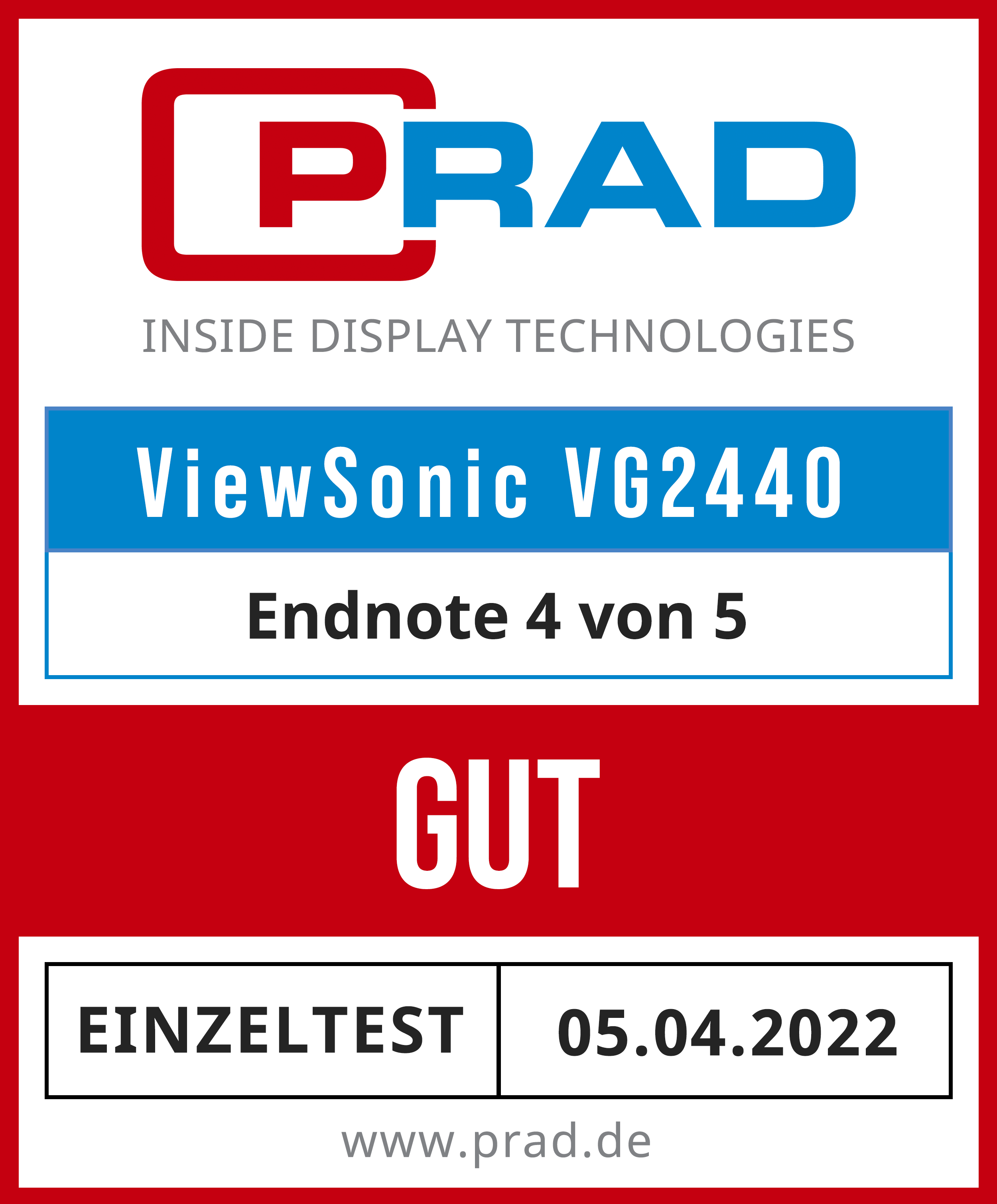 Test ViewSonic VG2440: Office-Monitor mit starkem Auftritt