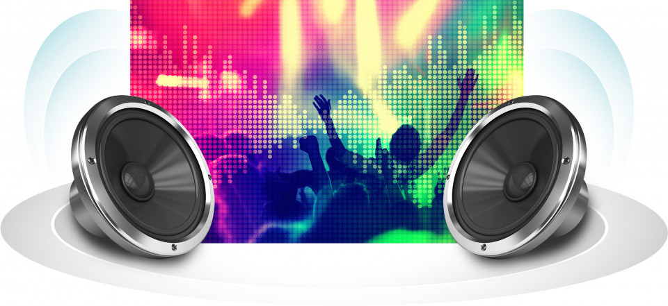 Dual Integrated Stereo Speakers 1