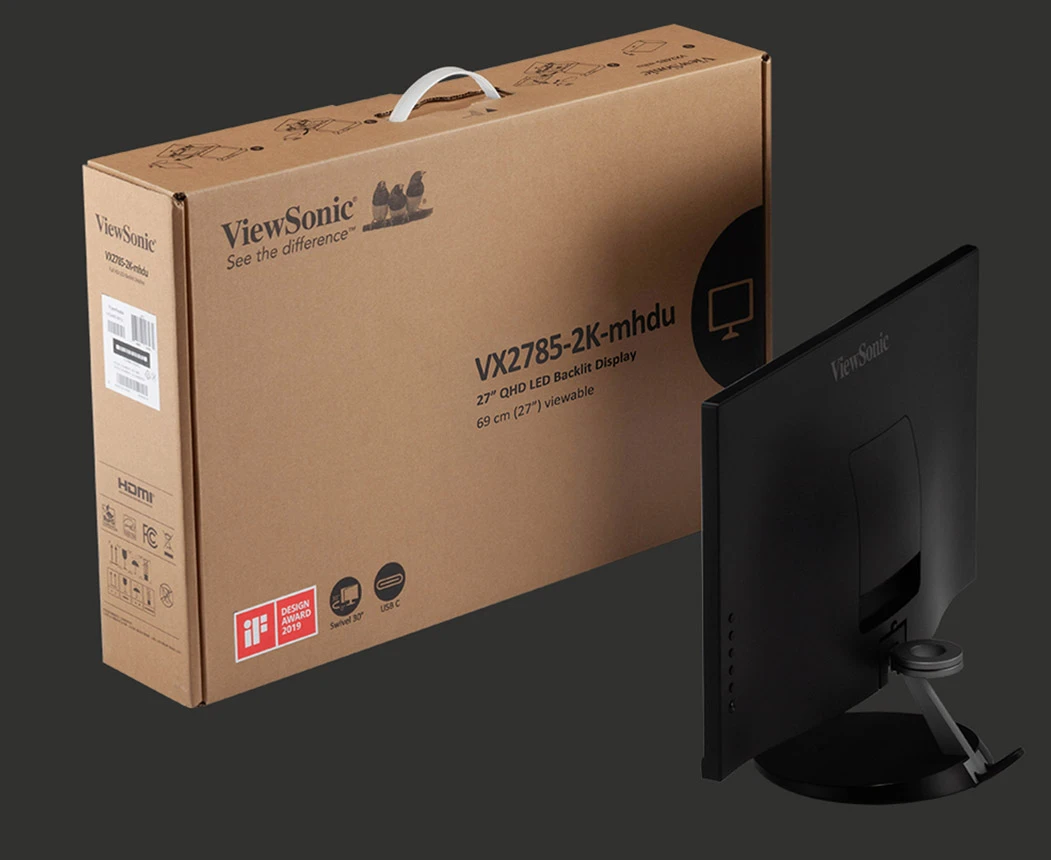 ViewSonic Ecran 27VX2785-2K-MHDU QHD 16:9 IPS 300 cd/m2 5ms USB HDMI