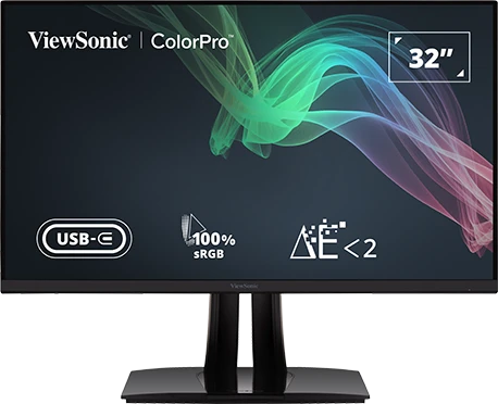 ViewSonic VP3256-4K ColorPro 32 4K UHD Pantone Validated 100% sRGB &  Factory Pre-Calibrated Monitor with 60W USB-C - ViewSonic Global