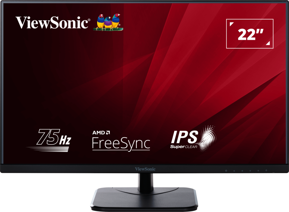 ViewSonic VA2256-MHD Monitor IPS 1080p de 22 pulgadas con biseles  ultrafinos, entradas HDMI, DisplayPort y VGA para el hogar y la oficina,  azul