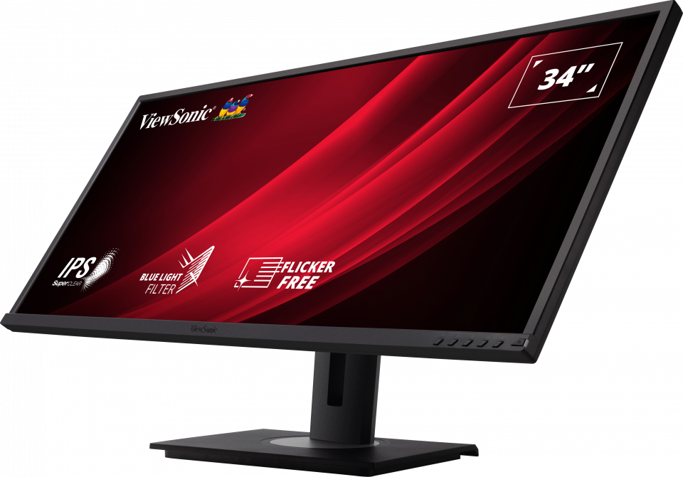 ViewSonic VG3448, 34 WQHD Monitor with Advanced Ergonomics