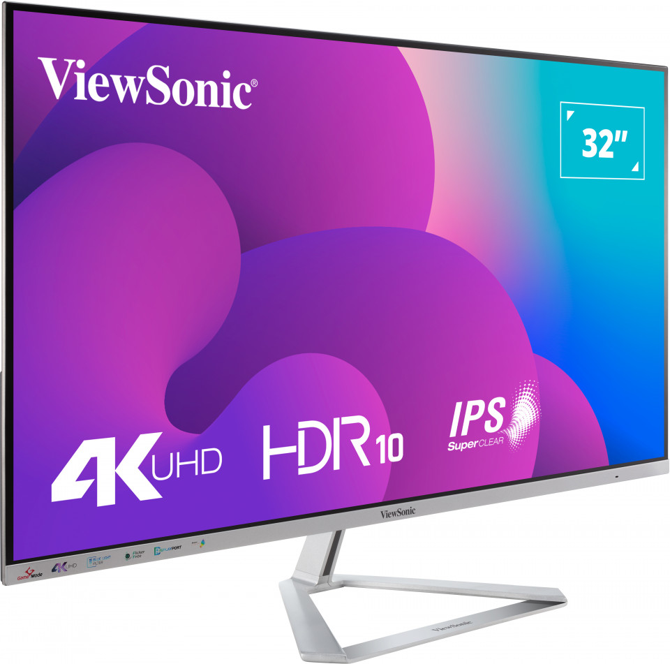  ViewSonic VX2776-4K-MHD 27 Inch 4K UHD IPS Monitor with  Ultra-Thin Bezels, HDR10 HDMI and DisplayPort for Home and Office :  Electronics