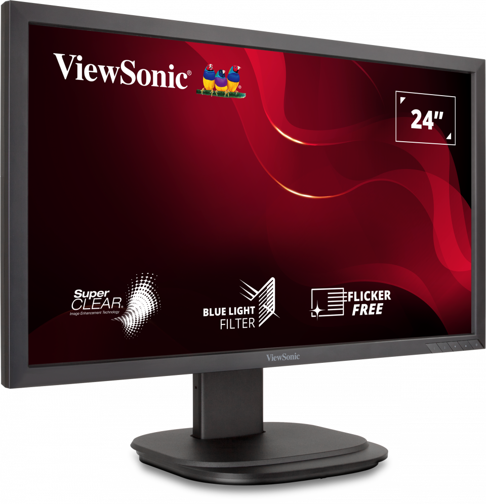 ViewSonic VG2439smh-2 24”W (23.6” Viewable) Full HD Ergonomic LED 