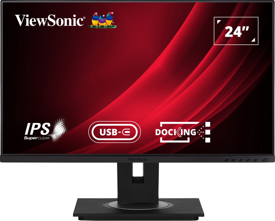 ViewSonic VG2456 24” Docking Monitor featuring USB Type-C and