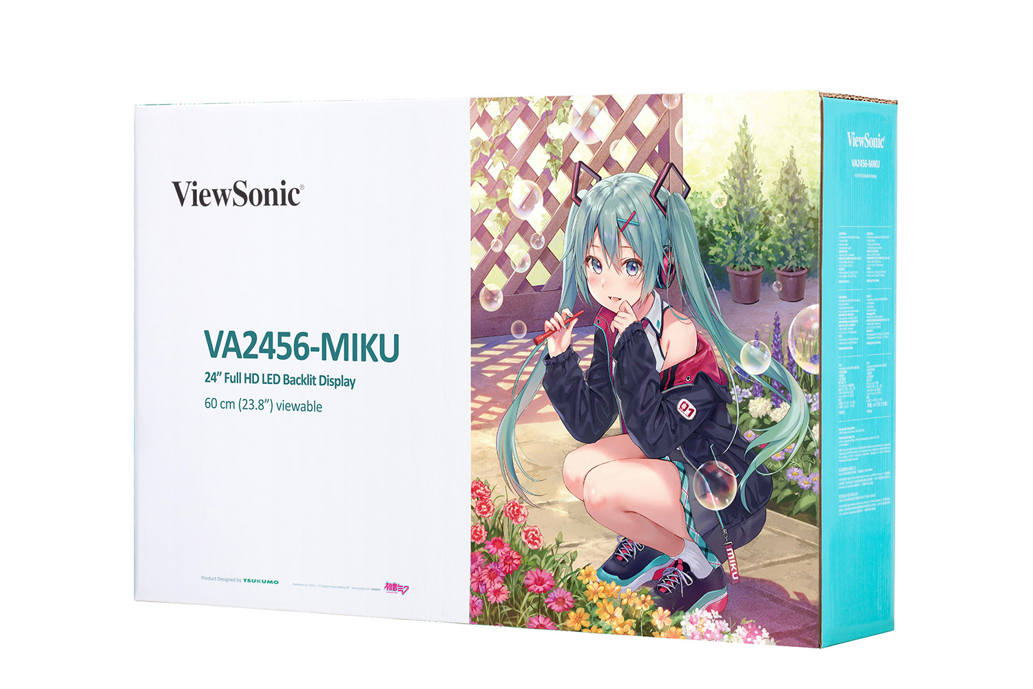 ViewSonic VA2456-MIKU 24'' IPS Borderless Full HD monitor 