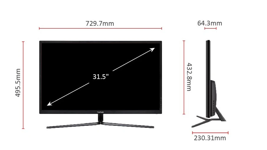 ViewSonic 4K/HDR対応 広色域パネル搭載31.5型液晶モニター