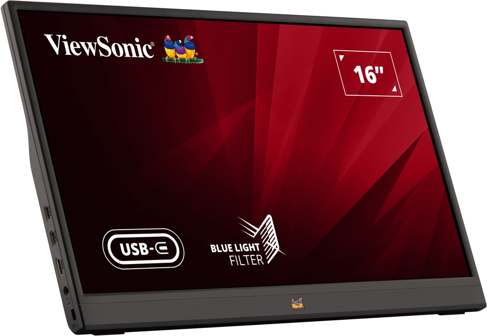 ViewSonic VA1655 USB-C搭載15.6型フルHDモバイルディスプレイ