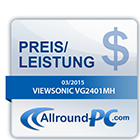 Test: Viewsonic VG2401mh Gaming-Monitor